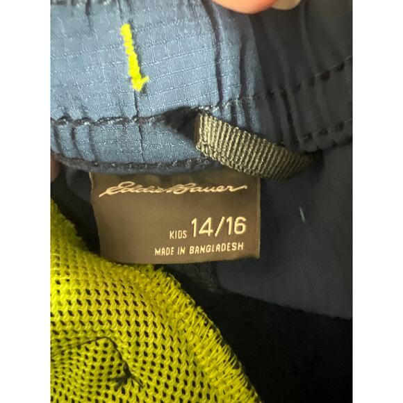 Eddie Bauer Boys Swim Shorts XL 14/16 Blue Tie Dye & Navy 2 Pack NWT board short - Picture 8 of 10